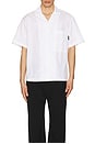 view 4 of 5 Curved Logo Classic Shirt in White