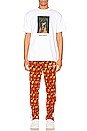 view 4 of 4 T-SHIRT GRAPHIQUE BURNING SKELETON in White & Multi