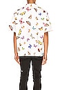 view 3 of 5 Butterflies Bowling Shirt in White & Multi