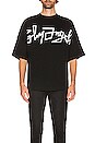 view 3 of 3 Desert Over Logo Tee in Black & White