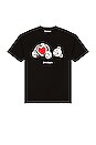 view 1 of 3 T-SHIRT BEAR IN LOVE in Black