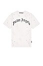 view 1 of 4 Glittered Logo Classic Tee in Off White