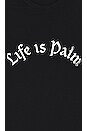 view 3 of 5 Life Is Palm Fitted Tee in Black & White