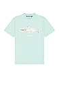 view 1 of 3 White Shark Classic Tee in Light Blue