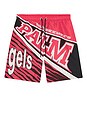 view 5 of 5 BERMUDAS in Red & Black