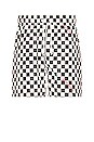 view 1 of 5 Damier Print Swimshort in Black & Red