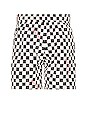 view 2 of 5 Damier Print Swimshort in Black & Red