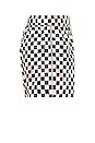 view 3 of 5 Damier Print Swimshort in Black & Red
