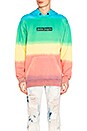 view 1 of 4 Rainbow Tie Dye Hoody in Multicolor Black