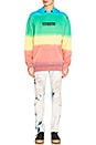 view 4 of 4 Rainbow Tie Dye Hoody in Multicolor Black