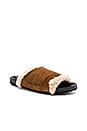 view 2 of 5 Shearling Sliders in All Over Brown