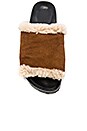 view 4 of 5 Shearling Sliders in All Over Brown