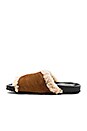 view 5 of 5 Shearling Sliders in All Over Brown