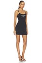 view 2 of 4 Milan LA Fitted Mini Dress in Black & Off White