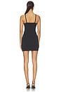 view 3 of 4 Milan LA Fitted Mini Dress in Black & Off White
