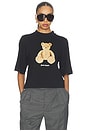 view 1 of 4 Bear Boxy Tee in Black & Brown