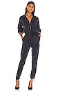 view 1 of 3 Zip Jumpsuit in Washed Navy