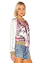 view 2 of 5 Colorblock Satin Jacket in Pink Sunset in Pink Sunset