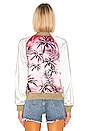 view 3 of 5 Colorblock Satin Jacket in Pink Sunset in Pink Sunset