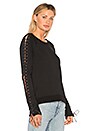 view 2 of 4 Laced Sweatshirt in Black