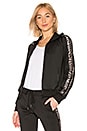 view 1 of 4 CHAQUETA LEOPARD STRIPE in Black