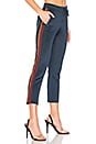 view 1 of 4 Crop Track Pant With Lurex Stripe in Navy