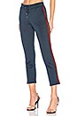 view 2 of 4 Crop Track Pant With Lurex Stripe in Navy