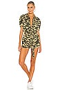 view 1 of 3 Puff Sleeve Romper in Camo Print