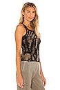 view 2 of 4 Tie Dye Tank Top in Black & Grey