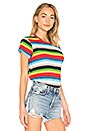 view 2 of 4 Rainbow Stripe Tee in Multi