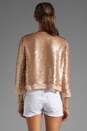 view 2 of 4 Chester Sequin Jacket en Champagne/Nude in Champagne & Nude