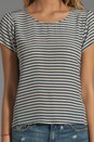 view 3 of 4 Beam Blouse en Navy/Cream Stripe in Navy & Cream Stripe