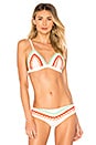 view 1 of 4 Zigzag Bikini Top in Ivory