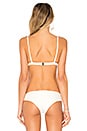 view 3 of 4 Zigzag Bikini Top in Ivory