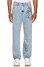 view 1 of 5 Special Printed Denim Pant in Washed