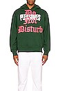 view 3 of 3 Do Not Disturb Hoodie in Green