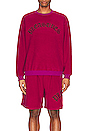 view 3 of 4 Mars Sherpa Crewneck in Mauve