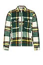 view 1 of 5 Folklore Plaid Work Jacket in Green
