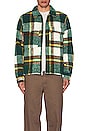 view 5 of 5 Folklore Plaid Work Jacket in Green
