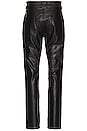 view 4 of 5 Vegan Leather 5 Pocket Pant in Black