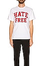 view 3 of 3 Hate Free Tee in White