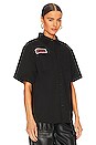 view 3 of 4 X Playboy Film Crew Work Shirt in Black