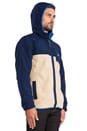 view 3 of 4 Shelled Synchilla Snap-T Hoody in El Cap Khaki & Classic Navy