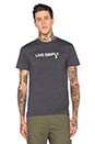 view 1 of 3 Live Simply Fin Tee in Black