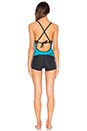 view 3 of 3 Spring Juanita Swimsuit in Howling Turquoise