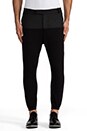 view 1 of 5 Drop Crotch Trouser in Asphault/ Noir in Asphault & Noir