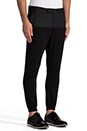 view 2 of 5 Drop Crotch Trouser in Asphault/ Noir in Asphault & Noir