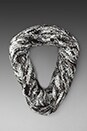 view 2 of 2 Textured Infinity Scarf in Smoke