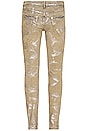 view 3 of 3 Jacquard Monogram Jeans in Holographic Earth