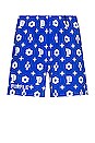 view 1 of 3 Monogram Swim Shorts in Blue